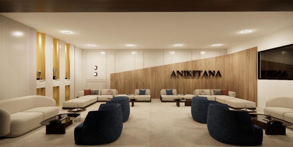 Elegant lounge used for cultural programmes, performances, and community evenings.